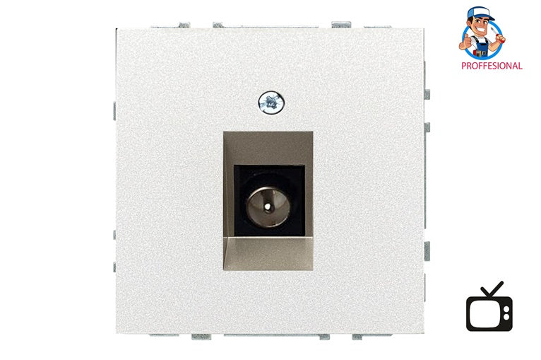 Antenna socket LIREGUS MODERN, champagne color