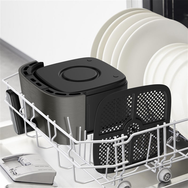 Frytkownica beztłuszczowa Tefal EY551HE0, szara, 1670 W, 5 l