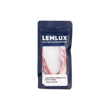 ŁĄCZNIK TAŚMY LED LEMLUX Z KABLEM 15CM 10MM 5SZT