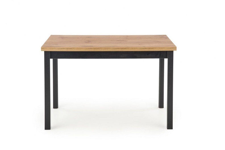 Stalas Cobalt, ąžuolo/juoda, 120 cm x 68 cm x 77 cm