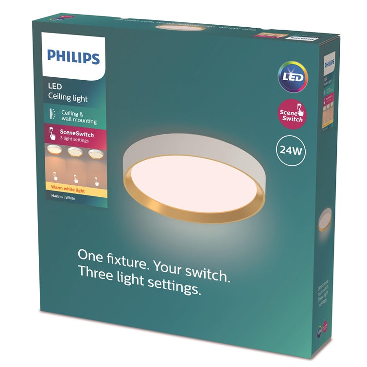 Šviestuvas lubų Philips 929004116001, 24 W, LED, 2700 °K