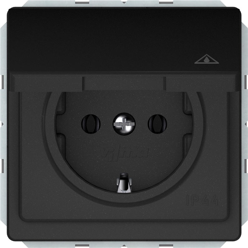 VILMA ST150 Socket, matte black, IP44