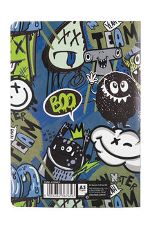 Notebook MONSTER TEAM 67656CP, squared, A5, 32 sheets