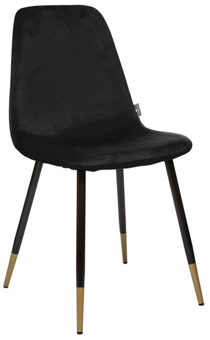 Dining chair Atmosphera Tyka, matte, black, 44X51X85X5cm
