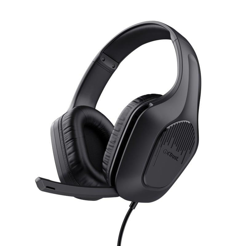 Wired Headphones Trust GTX 415 Zirox, black