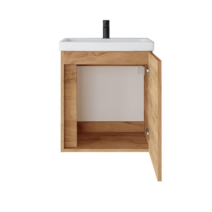 SZAFKA WISZĄCA Z UMYWALKĄ WTU-50GE-PM GOLD OAK