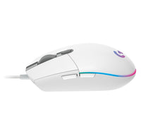 Mysz przewodowa dla graczy Logitech G102 Lightsync, biała