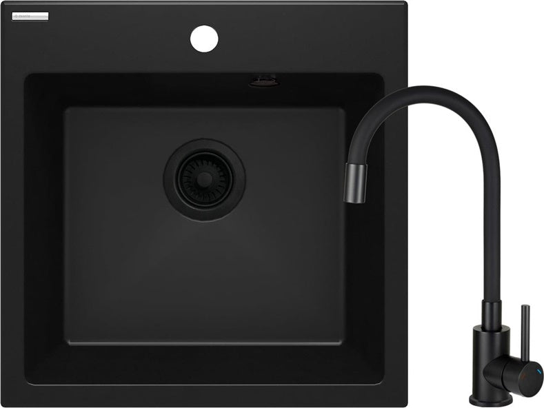 GRANITE SINK + MIXER ZQJNN103 BLACK