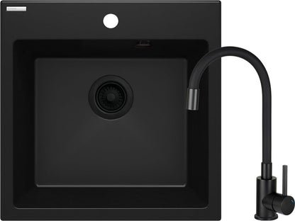 GRANITE SINK + MIXER ZQJNN103 BLACK