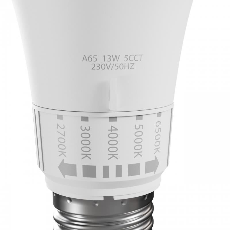 Żarówka Spectrum LED, A65, E27, 13W, 1500LM, 2700-6500K, 5CCT