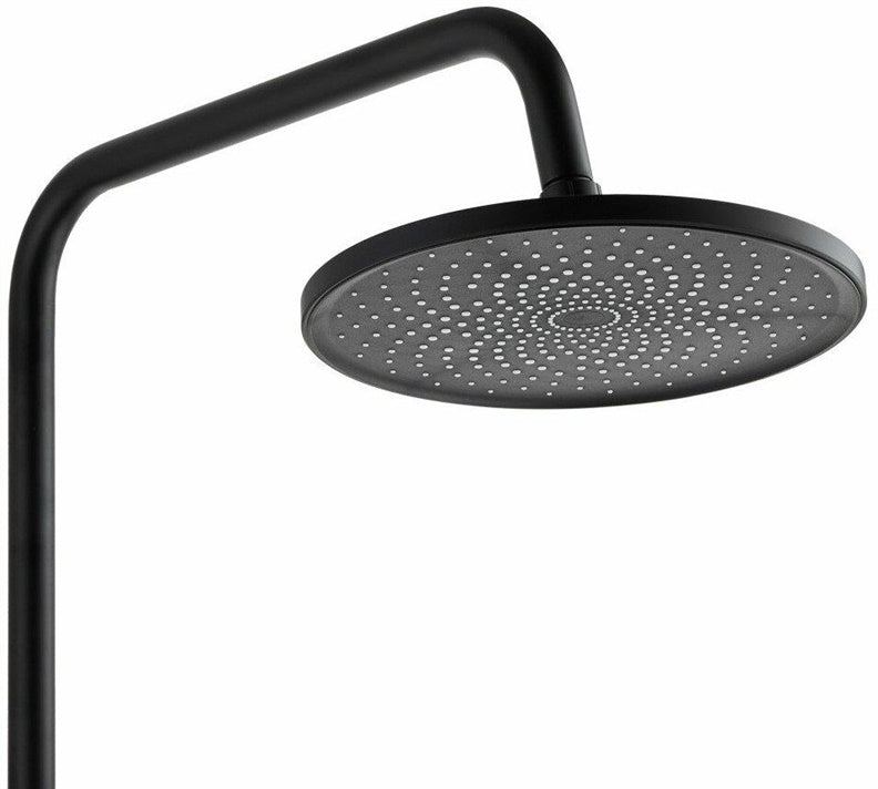 Zestaw prysznicowy z baterią Invena Rikia, czarny
