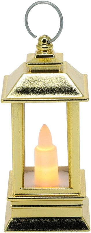 Dekoracija Žibintas su LED, AEX000300, 9 cm, 4 cm, aukso