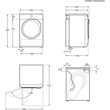 DRYER EW7D283VE ELECTROLUX