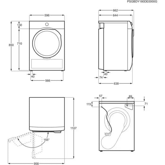 DRYER EW7D283VE ELECTROLUX