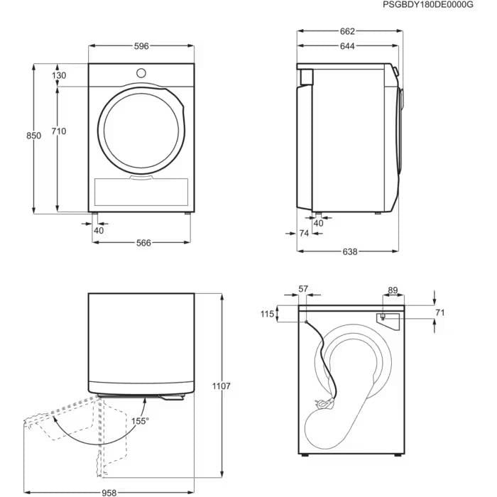 DRYER EW7D283VE ELECTROLUX