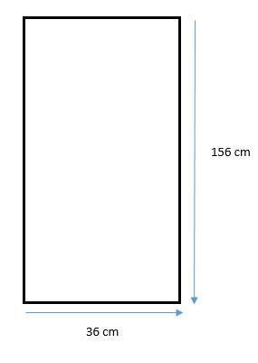 VEIDROD PASTATOM SU RĖMU 156X36 CM JUODA