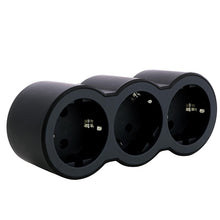 LEGRAND three-way splitter, black