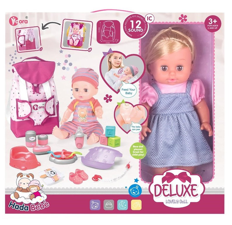 Doll - baby Lovely Doll WZB8801-8, 36 cm