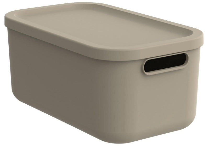 Storage Box Rotho Albula, 12 l, sand, 39.5 x 23.5 x 17.7 cm