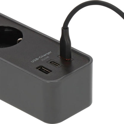 Buitinis ilgintuvas BRENNENSTUHL ECOLOR,4vt.,3USB A+C,1,5 m