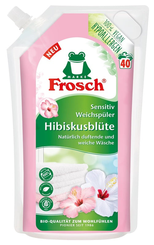 Płyn do płukania tkanin Frosch hibiskus, płynny, 1 l