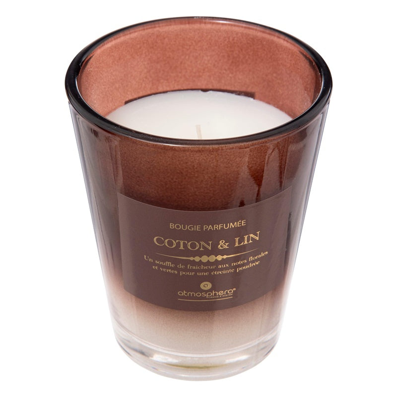 Candle, scented Atmosphera Alma Cotton, 38 h, 270 g