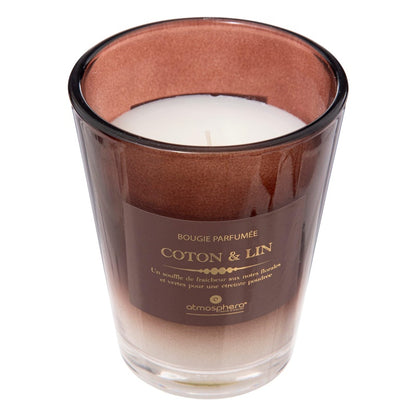 Candle, scented Atmosphera Alma Cotton, 38 h, 270 g