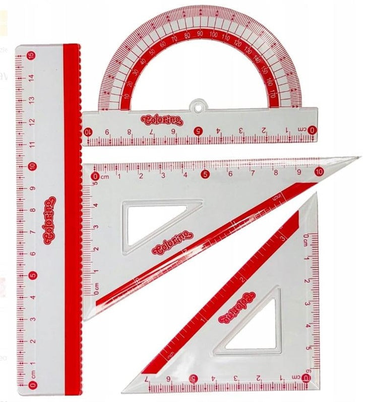 Ruler Colorino 39606PTR, 15 cm, plastic, assorted colors