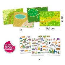 Djeco Lift Up Stickers Animals creative set