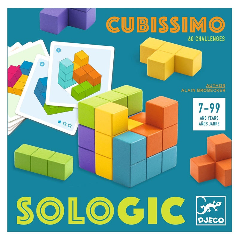 Wooden figure-making kit Djeco Cubissimo