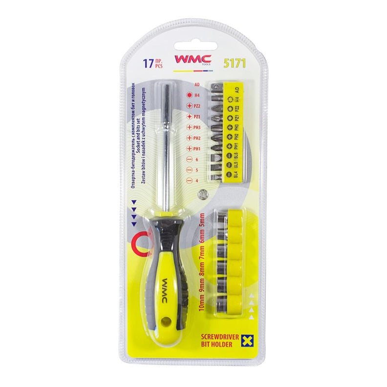 Zestaw śrubokrętów i bitów WMC TOOLS 5171 17 szt.
