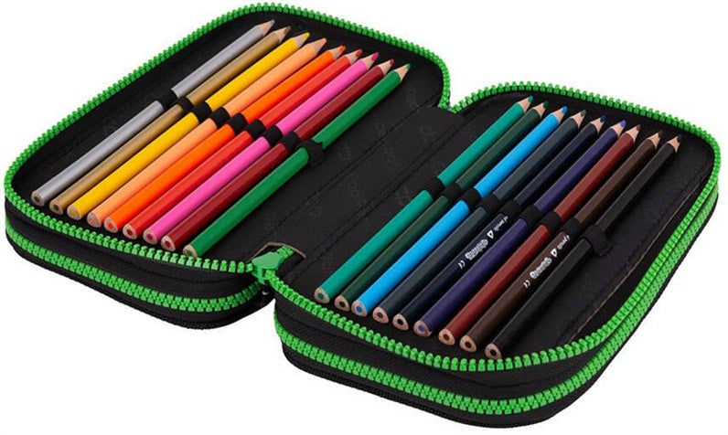 Penalas CoolPack Block, 20 cm x 7.5 cm, juoda/žalia