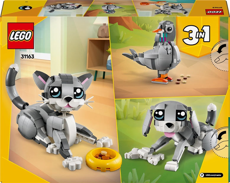 LEGO® Creator Playful Cat 31163 Building Set, 407 Pieces.
