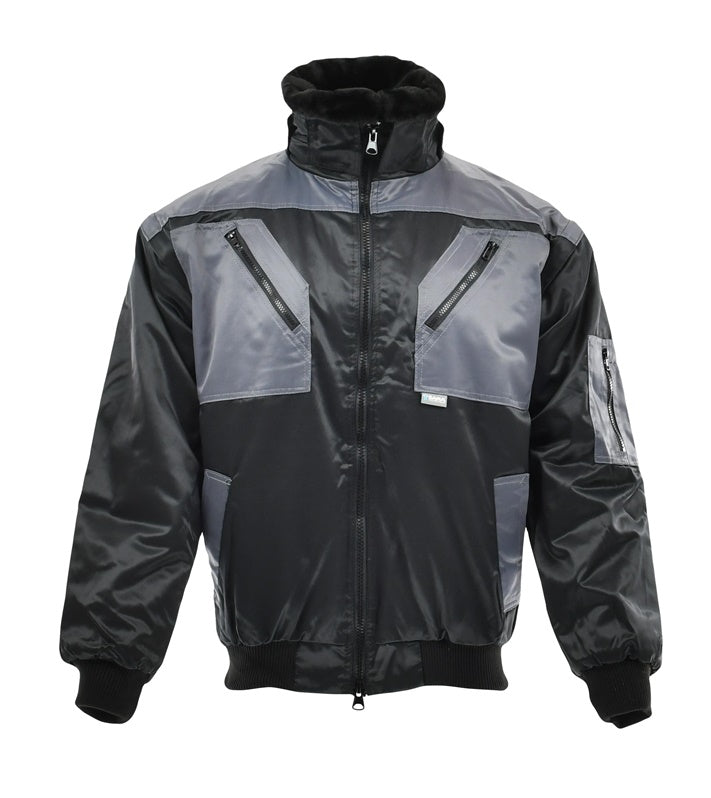 Darbinė striukė Sara Workwear, juoda/pilka, XXXL dydis