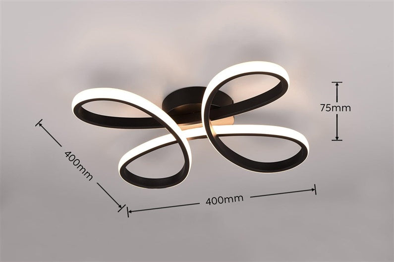 Lampa sufitowa Trio Fly 645610132, 22 W, 3000 K