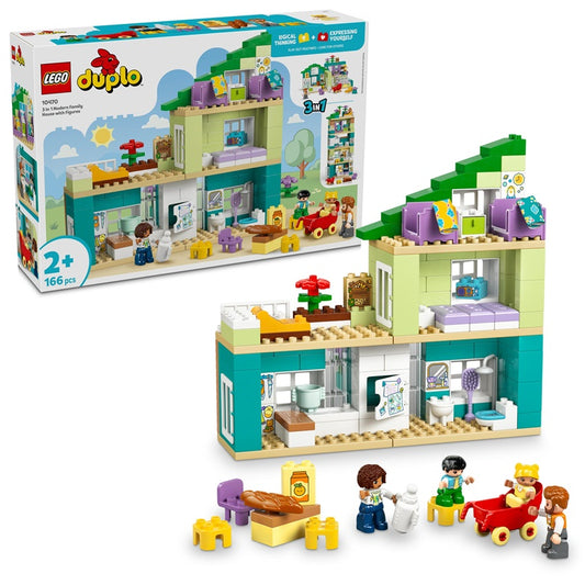 Klocki LEGO® DUPLO® 3 w 1 Rodzinny dom 10470 166 elementów