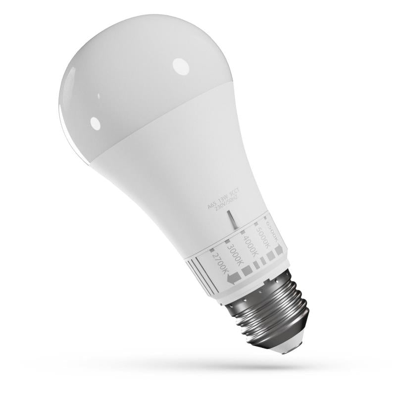 Żarówka Spectrum LED, A65, E27, 13W, 1500LM, 2700-6500K, 5CCT