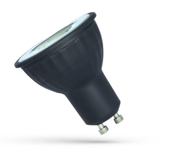 LEMPUTĖ LED GU10 6W 450LM 3000K 38 JUODOS SPALVOS