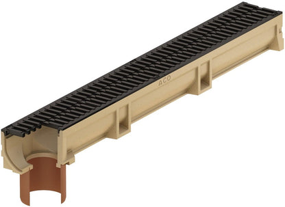 Odwodnienie liniowe ze spustem Ø 110 mm, B125 Aco Euroline, 1 m
