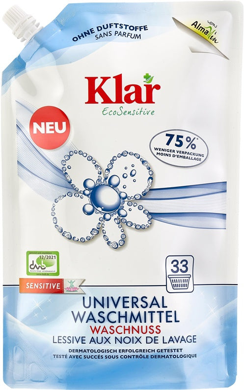 Universalus skystasis skalbiklis KLAR ECOSENSITIVE, 1,5 l