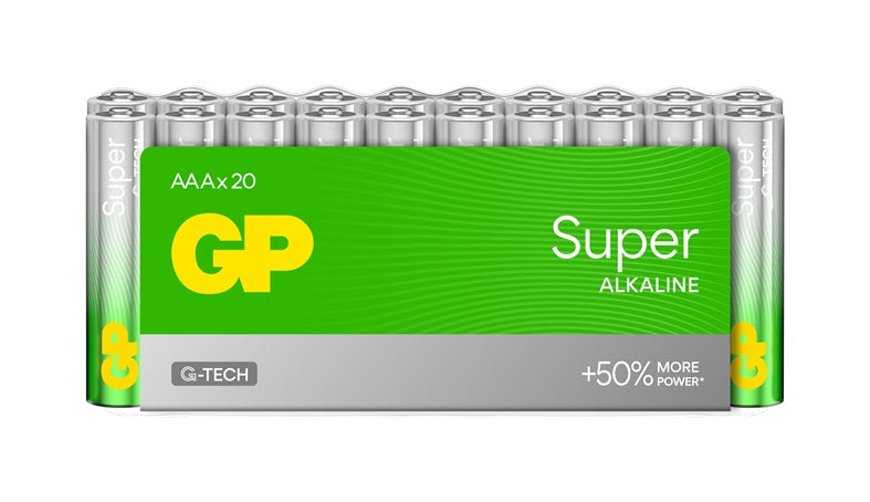 Baterie GP SUPER ALKALINE AAA/LR03, 20 szt.