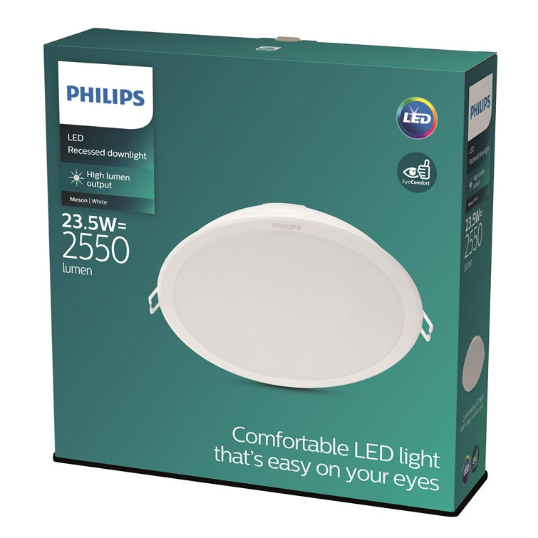 Įmontuojamas šviestuvas Philips MESON, 23.5W, 3000°K, LED