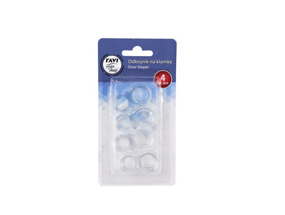 Cabinet door protector, plastic, transparent