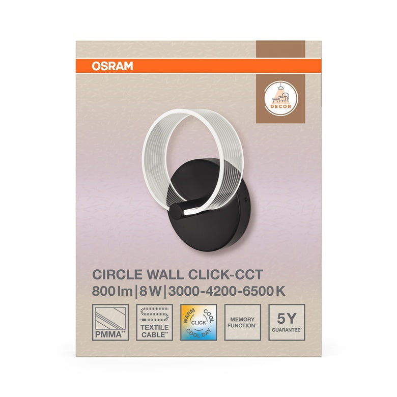 Oprawa ścienna Osram, LED, 8W, 3000-6500K, 370lm.