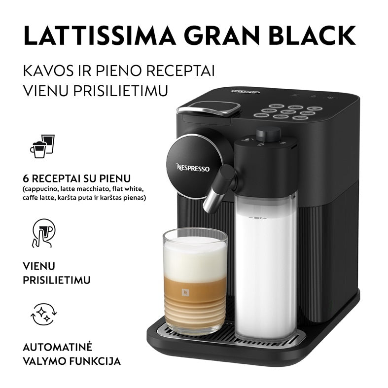 Ekspres kapsułkowy Nespresso Gran Lattissima EN640.B
