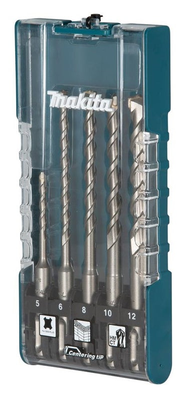 Betono grąžtų komplektas Makita, SDS-PLUS, 5 vnt.