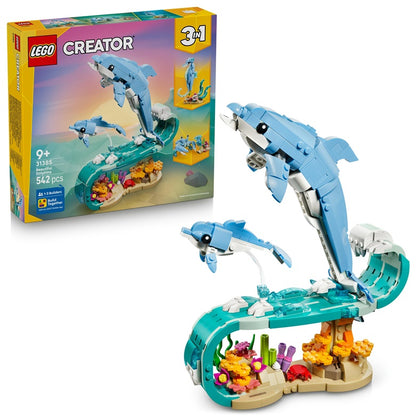 LEGO® Creator 3in1 Dolphins 31385 Building Set, 542 pcs.