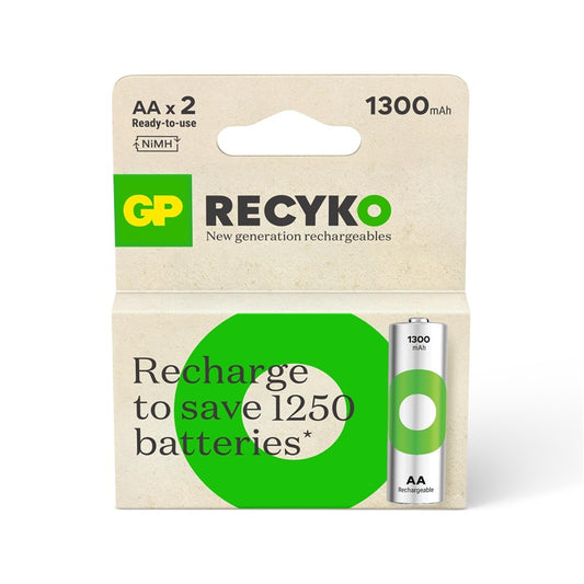 Akumulatorki GP RECYKO AA, 1300 mAh, 2 szt.