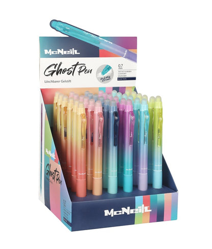 Erasable pen, assorted colours, 0.7 mm