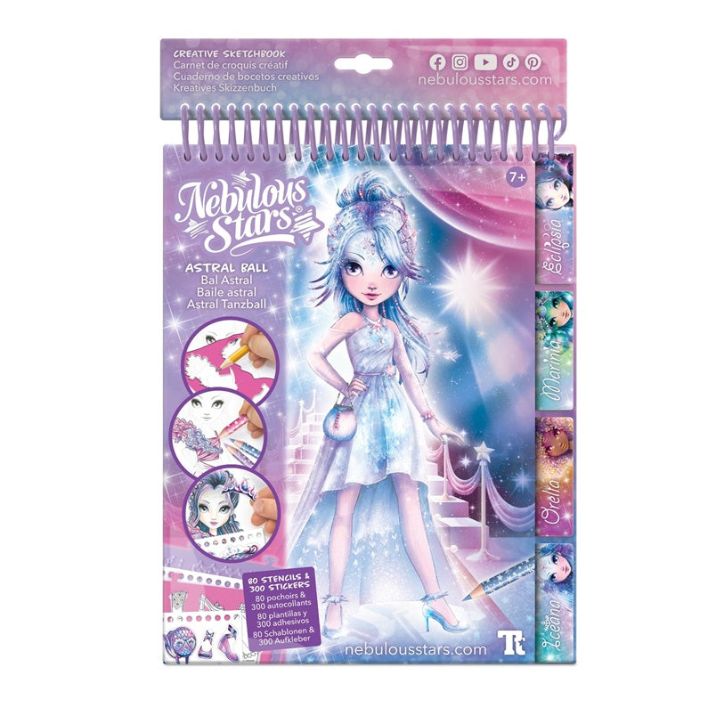 RINKINYS KŪRYBINIS FASHION SKETCHBOOK-ASTRAL BAL